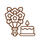 Cake with flowers