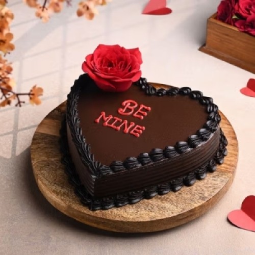Heart Shape Chocolate Truffle Cake
