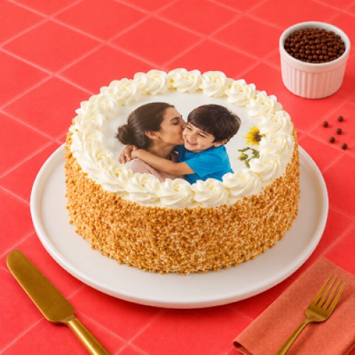 Butterscotch Photo Cake